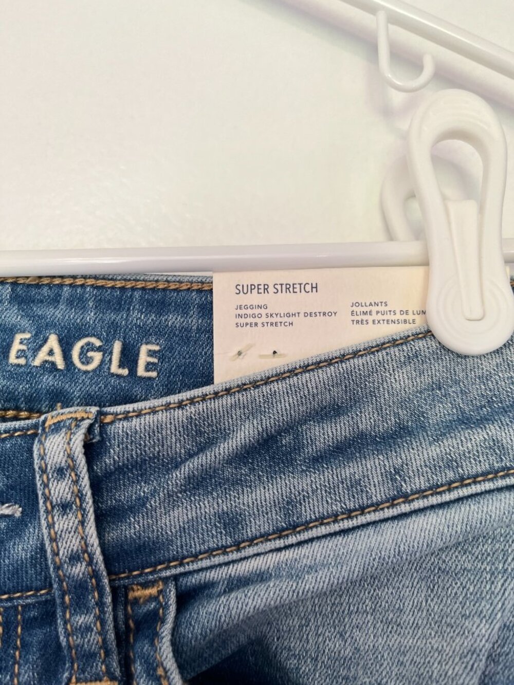 American Eagle Indigo Skylight Destroy Super Stretch Jennings NWT | Size 2L - Picture 4 of 7